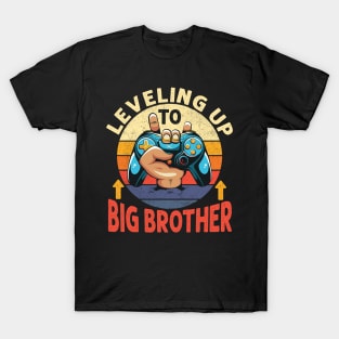 Leveling Up to Big Brother Video Gamer Promoted to Big Bro Boy T-Shirt